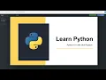 Python 101 Learn Python for beginners Part 2 40 hrs