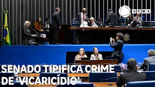 Projeto que cria crime de 'vicaricídio' vai à sanção de Lula