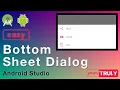 Bottom Sheet Dialog Material Design Android Studio 3 1 2