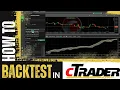 How to properly backtest a Cbot in Ctrader Calgo Platform