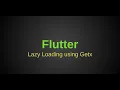 Flutter Lazy loading infinite scroll using Getx