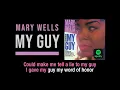 My Guy | Mary Wells | Lyric Video
