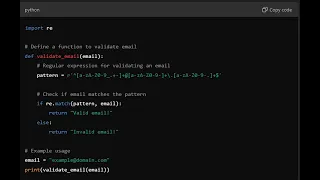 Quick Email Validation in Python