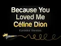 Download Lagu Céline Dion - Because You Loved Me (Karaoke Version)