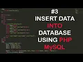Insert Data Into Database Using PHP MySQL in Hindi Php Tutorial