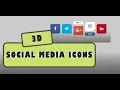 AMAZING 3D ROTATING SOCIAL MEDIA ICONS USING HTML AND CSS