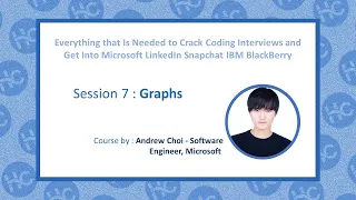 Session 7 Coding Interview Decoded with Andrew Choi Graph Data Structure