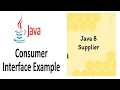 Consumer Supplier interface in Java 8