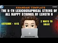 The k-th Lexicographical String of All Happy Strings of Length n Leetcode 1415 codestorywithMIK