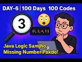 Find the MISSING NUMBER in Array with Simple Java Logic