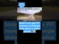 truck gets pit maneuver by police in police pursuit