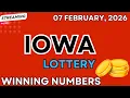 Iowa Midday Lottery Results For - 07 Feb 2026