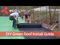 DIY living green roof installation