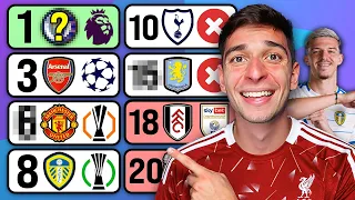 FINAL Premier League Prediction