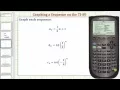 Graph a Sequence on a TI-89