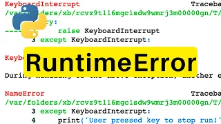 RuntimeError Python Tutorial