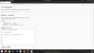 String 2 doubleChar Javascript solution