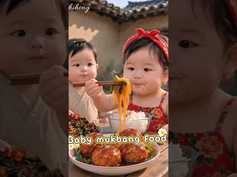 Baby mukbang food so cute #shorts  #shortvideo  #cutebaby