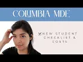 MDE Accepted Student Checklist Price Breakdown