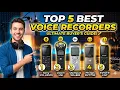 Top 5 Best Voice Recorders in 2026 High-Quality Recording Devices