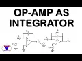 Op-amp as integrator with derivation waveform for various signals frequency response