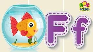 Learning Alphabet For Kids F Letter Sound تعليم الاطفال الحروف الإنجليزية نطق و كتابة حرف 