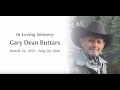 Gary Buttars Funeral Service