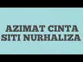 Lagu Azimat Cinta -Siti Nurhaliza (Lirik)