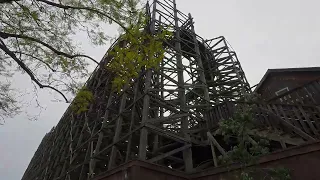  4k ghostrider wooden coaster out of park pre lift curve off ride footage knotts berry farm 2026