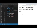 PHP Course - null Data Type isset and unset constructs