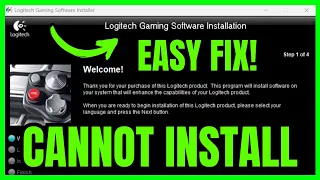 How To FIX Cannot Install Logitech Gaming Software On Windows 11 QUICK EASY 2026
