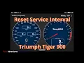 Lagu Triumph Tiger 900 Service Interval Reset