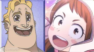 Mr Incredible becoming Canny Ochako Uraraka