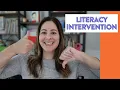 Literacy Intervention Strategies and Activities small group reading activities in K-2