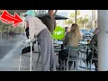 Fat Old Man Farts In Rich Peoples Faces While They Eat In Beverly Hills