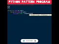 21 To Print Tricky Number Pattern Program In Python
