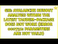 Avalanche runout analysis within the latest TauDEM-package does not work Error 000732