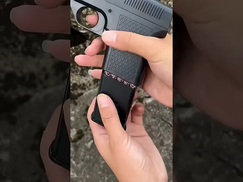 🔔 Top collectible lighters 2026 - Gun Shape Secret Storage Jet Flame Lighter ( # 2456 ) ‪