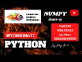 NumPy Tutorial - Flatten Join Stack np where and searchsorted
