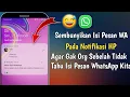 Download Lagu Cara Menyembunyikan Isi Pesan WhatsApp Pada Notifikasi HP Android