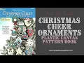 Christmas Cheer Ornaments Plastic Canvas Pattern Book Flip Through