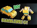 CARA MEMBUAT BUMBLEBEE G1 HOW TO MAKE A BUMBLEBEE G1 DIY TRANSFORMERS BUMBLEBEE G1