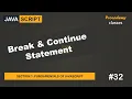 Break Continue Statement Fundamentals of JavaScript A Complete JavaScript Course
