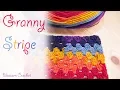 Super Easy Crochet Granny Stripe Blanket scarf