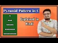 Pyramid Pattern Pattern Programs In C PART 5 C Programming In Hindi PART 44