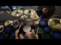 Danny Carey warms up with \