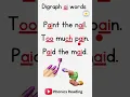Digraph AI Words English Reading Practice with Phonics