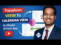 Calender View in Power Apps Model Driven APP