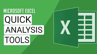 Quick Analysis Tools in Excel Data Analysis and Formatting Made Easy