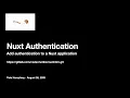 Authentication in Nuxt
